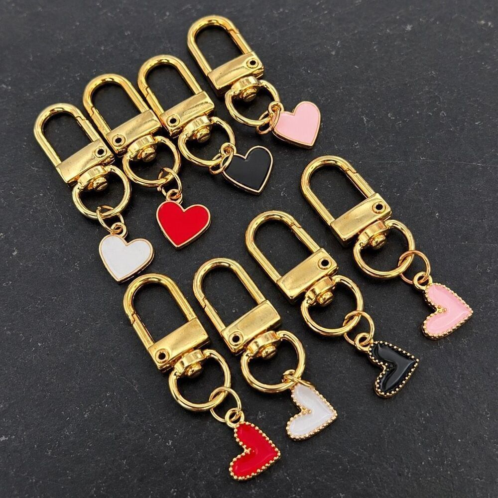 8 Heart Charm Keychain Gift Set for Valentine’s Day - Party Favors